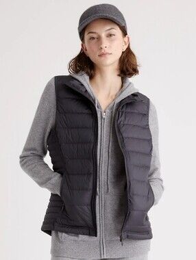 Quince Lightweight Down Packable Puffer Vest Black Small